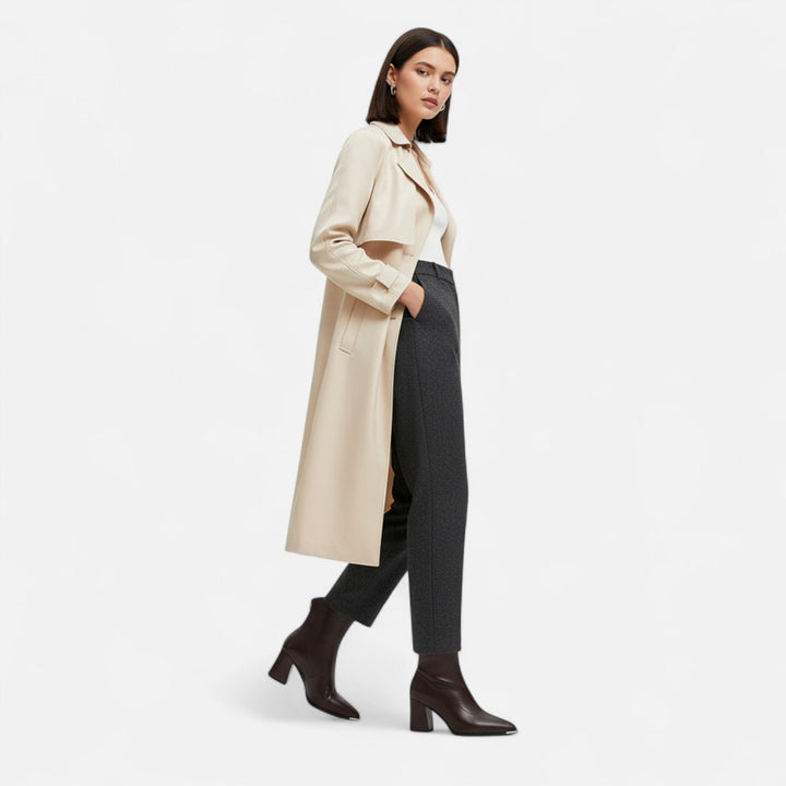 Women's Chelsea ankle boots with pointed toes and high block heels