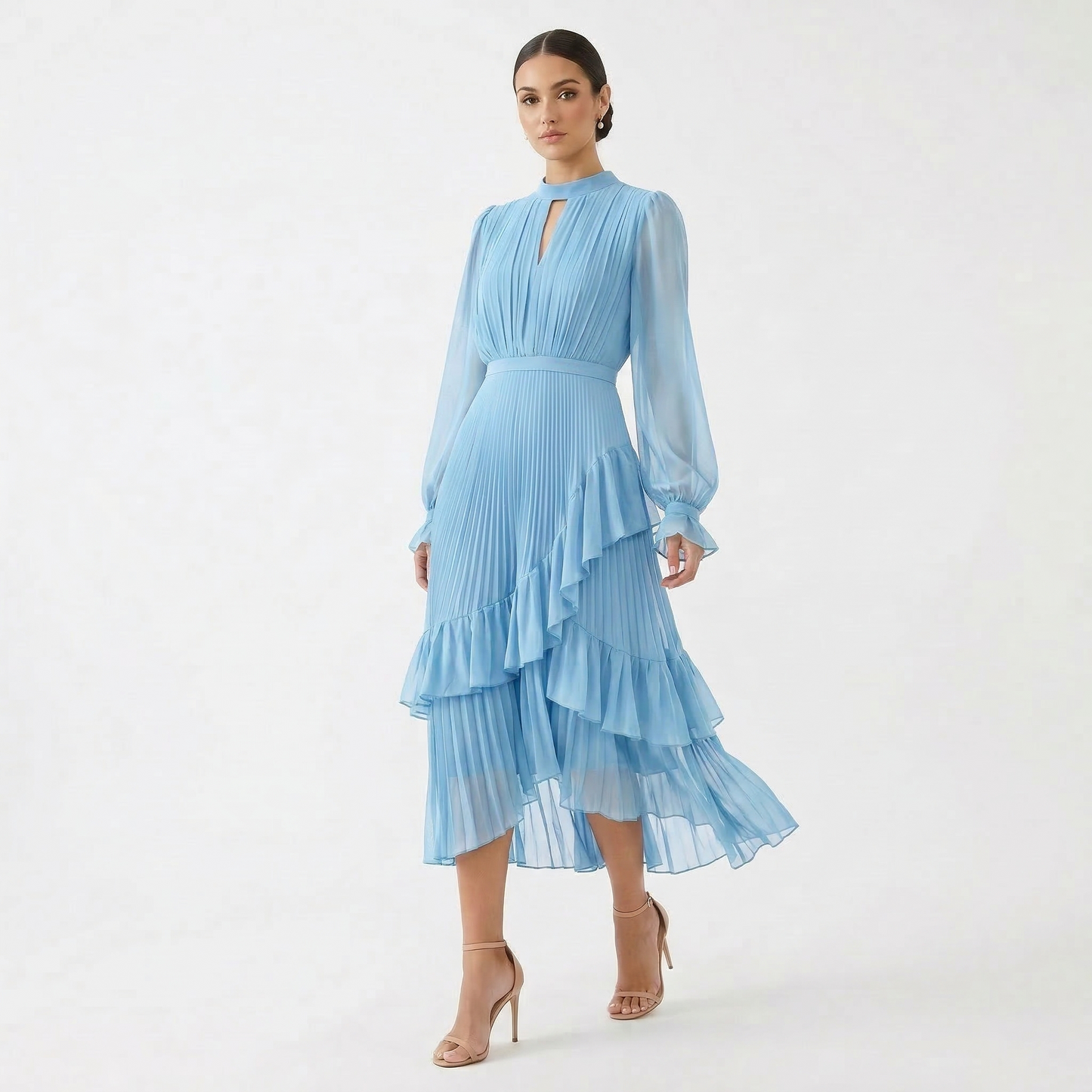 Suri - Ruffle Pleated Dress