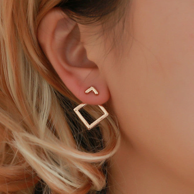 Giana Layered Gold Earrings 0