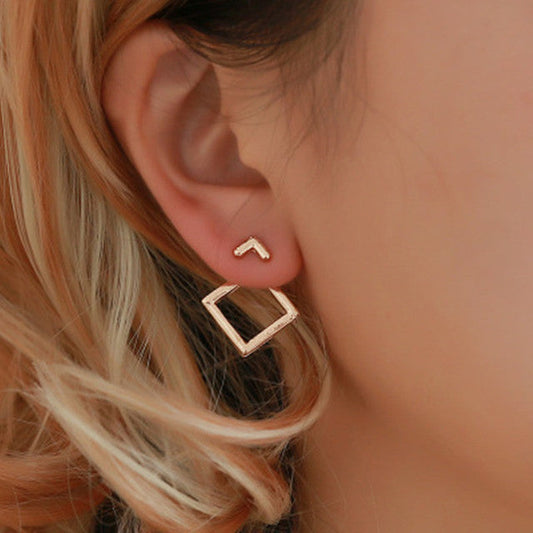 Giana Layered Gold Earrings 0