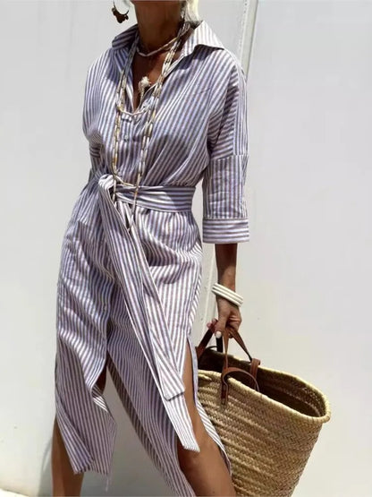 Giselle Casual Striped Dress 1