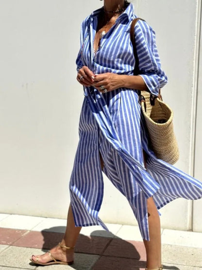 Giselle Casual Striped Dress 2