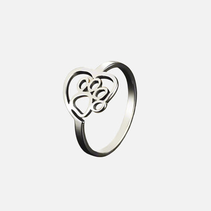 Giselle Heart Paw Ring 1