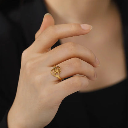 Giselle Heart Paw Ring 2