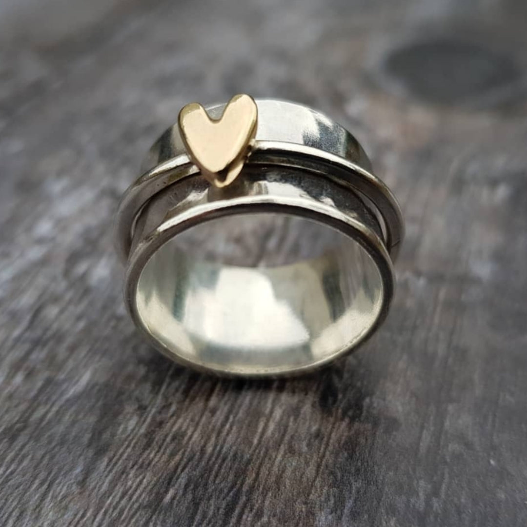 Giselle Heart Silver Ring 0