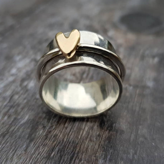 Giselle Heart Silver Ring 0