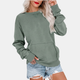 Women's oversized crew neck sweatshirt with kangaroo pocket