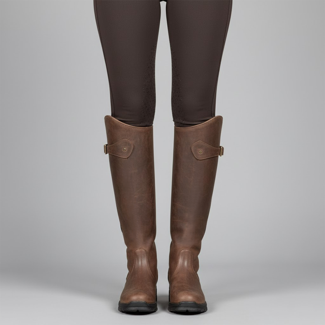 Women's Leather Riding Boots – Supportive Comfort Knee-High Outdoor Boots 3