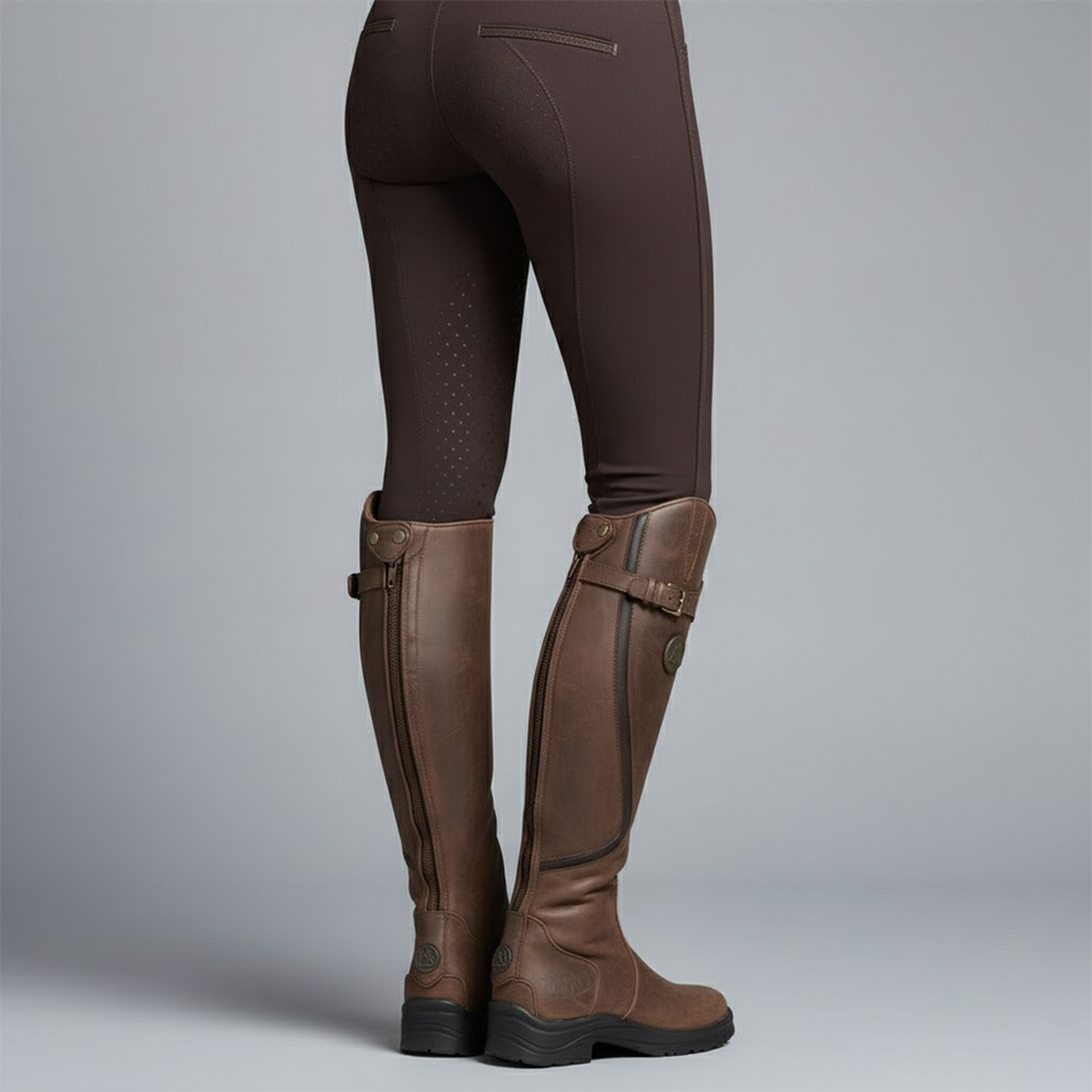 Women's Leather Riding Boots – Supportive Comfort Knee-High Outdoor Boots 2