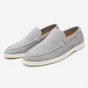 Moc-toe slip-on loafers with light soles