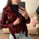 Women's oversized quilted hooded puffer jacket with cropped hem