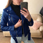 Women's oversized quilted hooded puffer jacket with cropped hem
