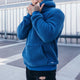 Men's sherpa pullover hoodie with hood and kangaroo pocket