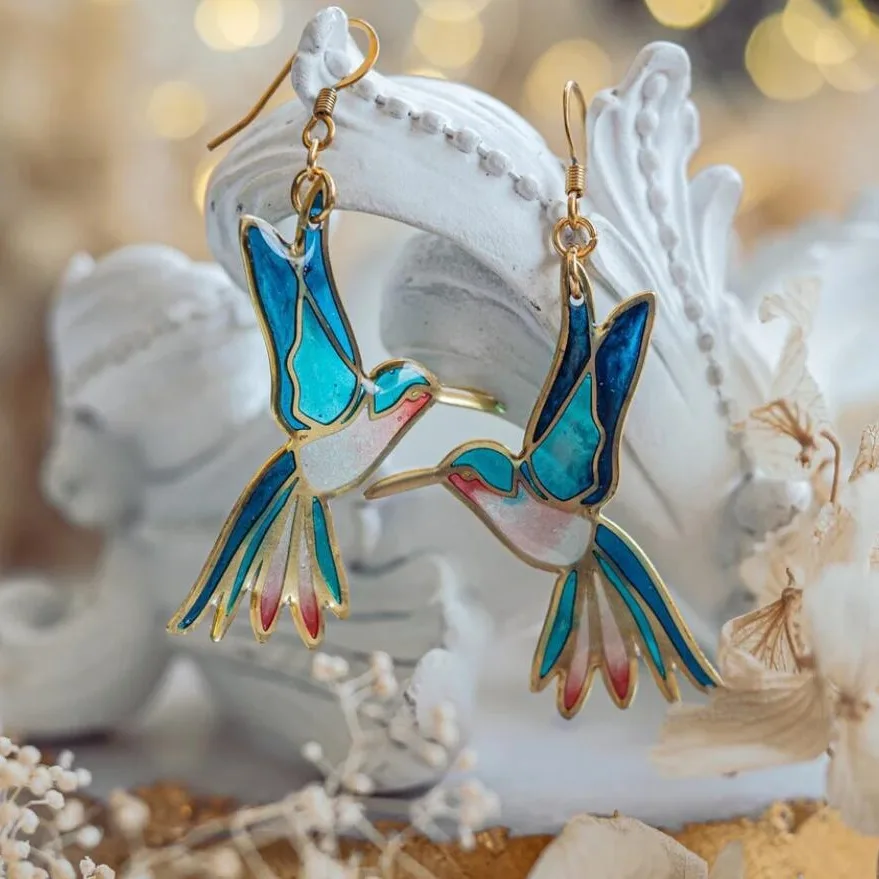 Hannah Enamel Drop Earrings 0