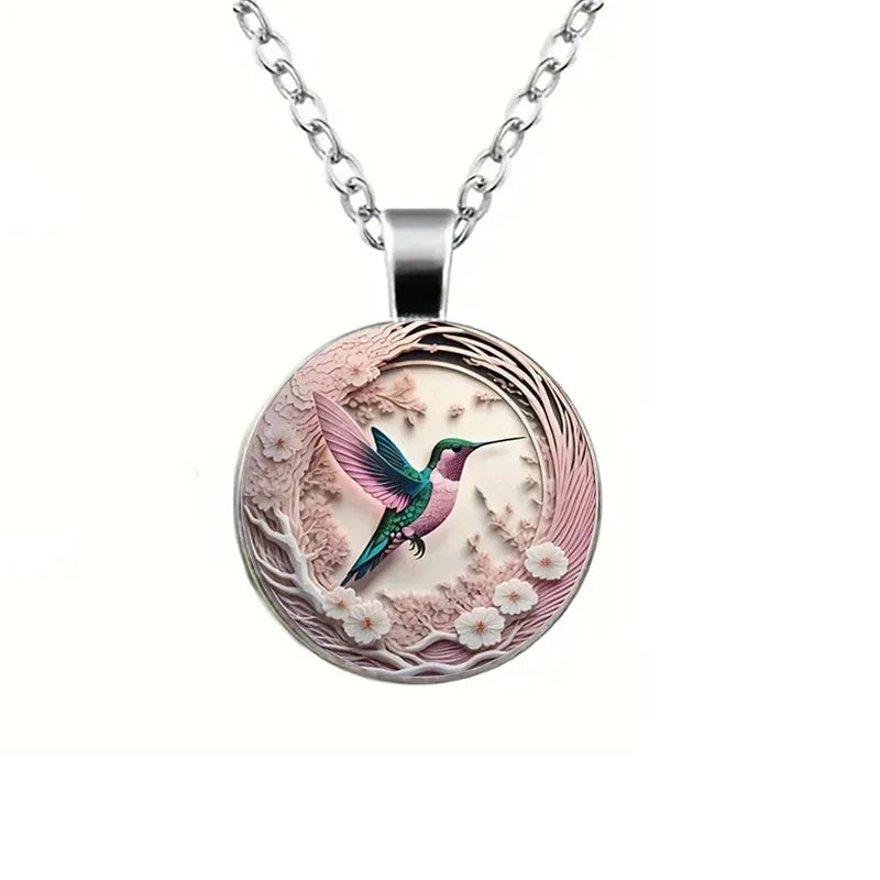 Hannah Hummingbird Pendant Necklace 2