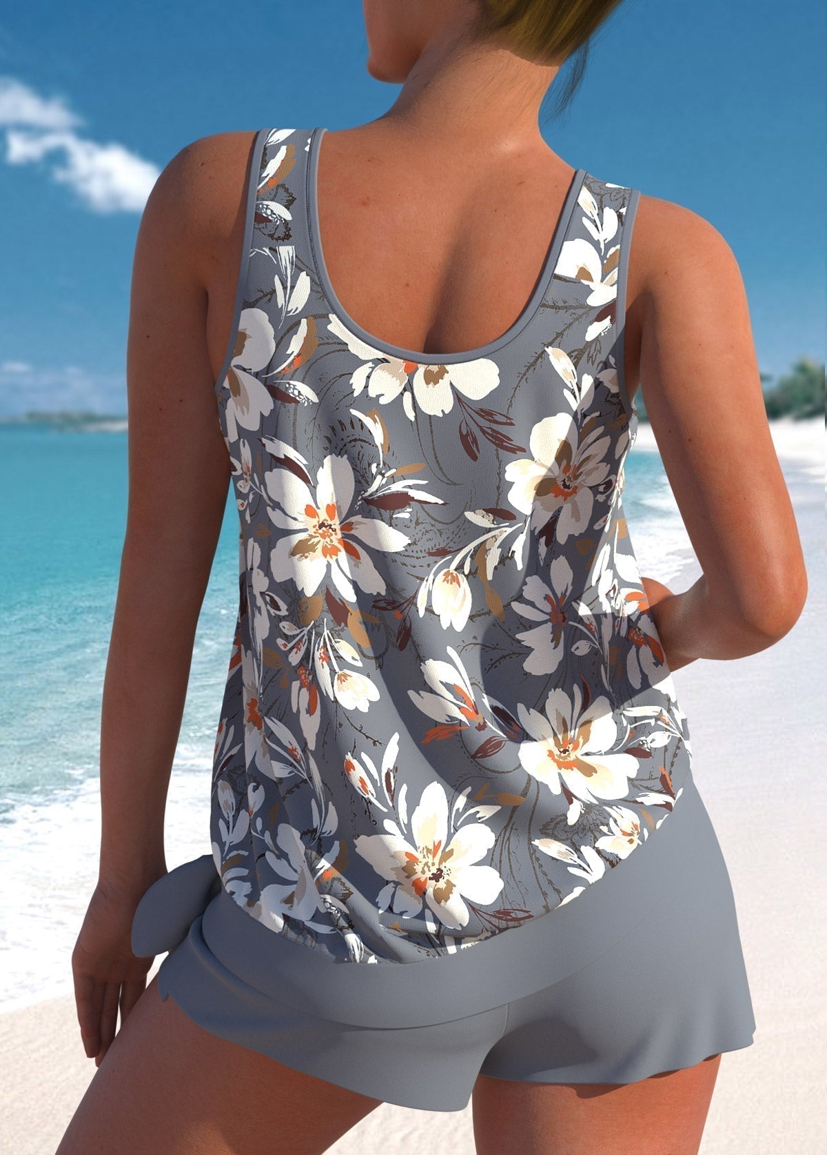 Harlow Floral Tankini Set 5