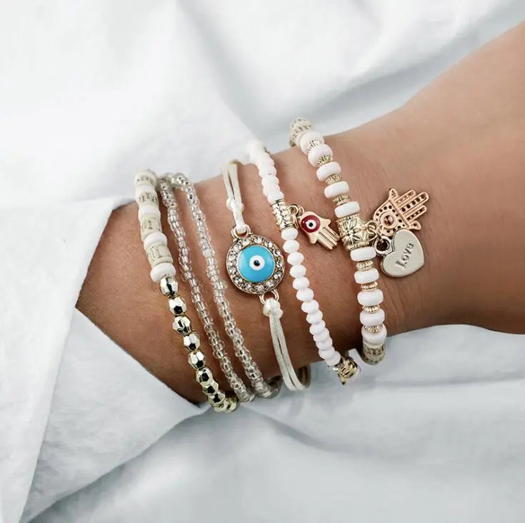Harlow Hamsa Bracelet Set 0
