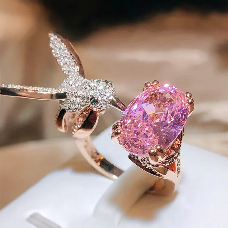 Harlow Hummingbird Gemstone Ring 0