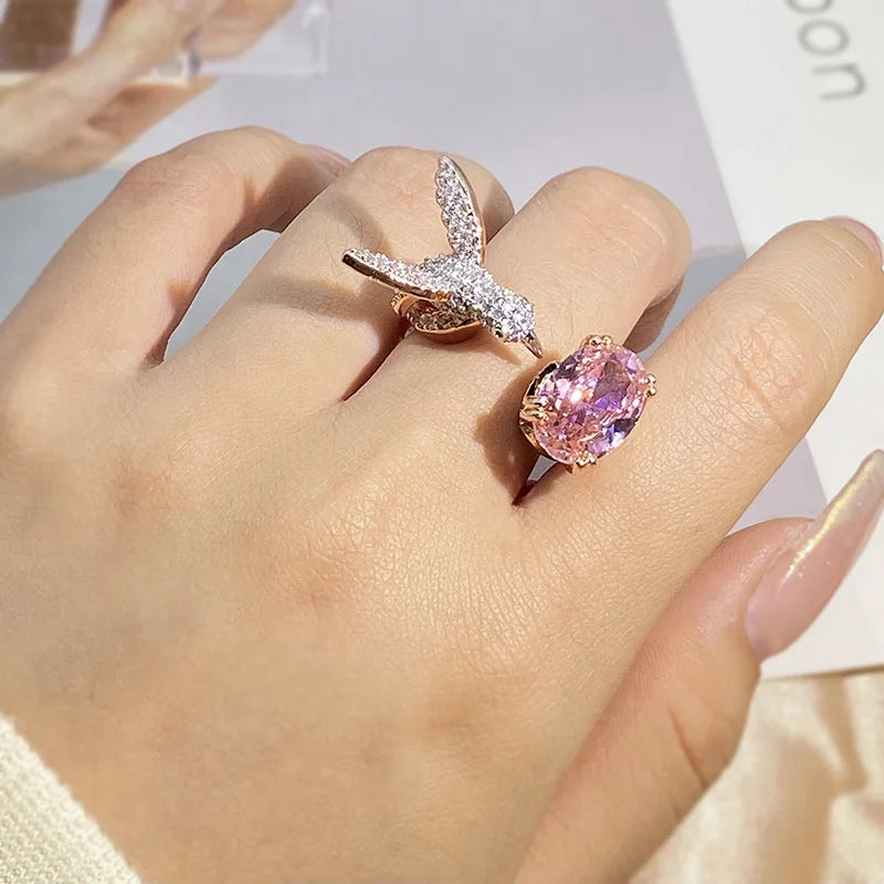 Harlow Hummingbird Gemstone Ring 3