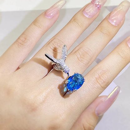 Harlow Hummingbird Gemstone Ring 4