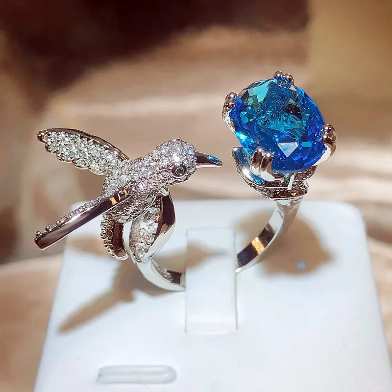 Harlow Hummingbird Gemstone Ring 6