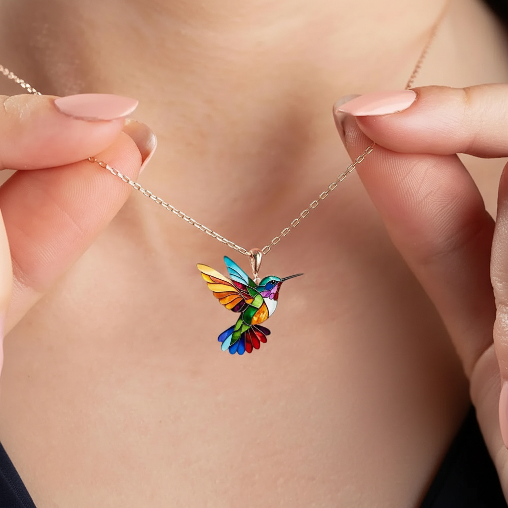 Harlow Hummingbird Pendant 1