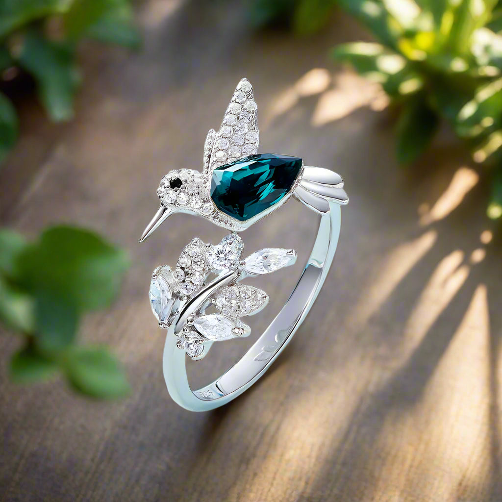 Harlow Hummingbird Sparkle Ring 0