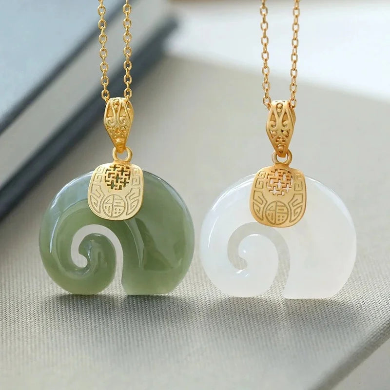 Harlow Jade Elephant Pendant 1