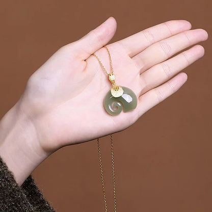 Harlow Jade Elephant Pendant 3