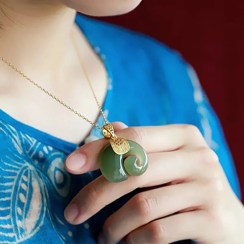 Harlow Jade Elephant Pendant 5