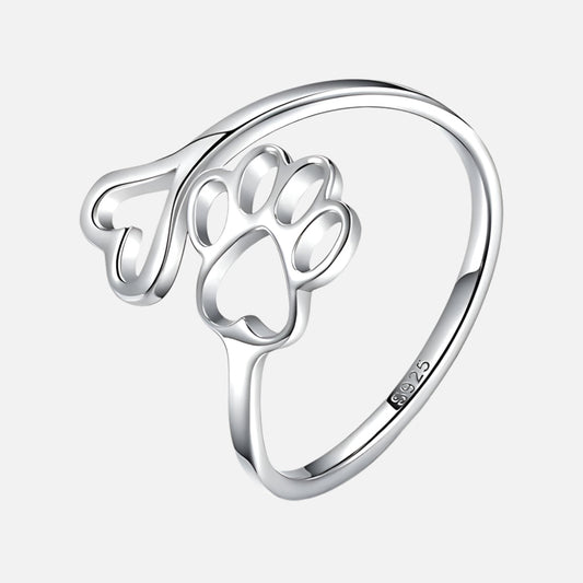Harlow Paw Heart Ring 0