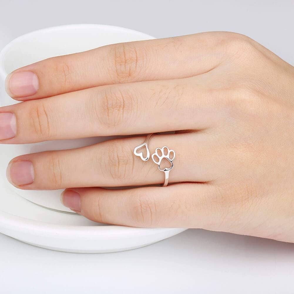 Harlow Paw Heart Ring 2