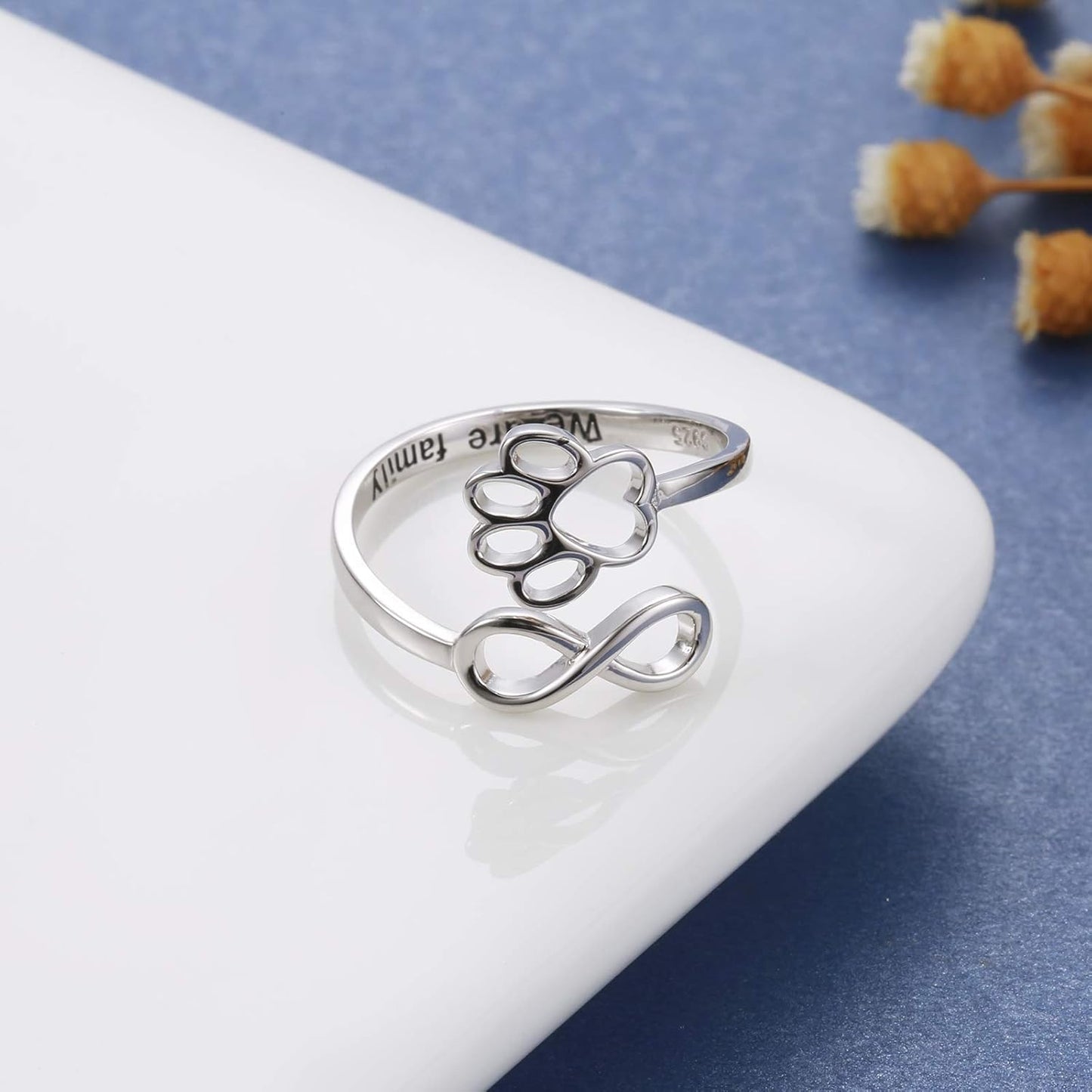 Harlow Paw Heart Ring 4