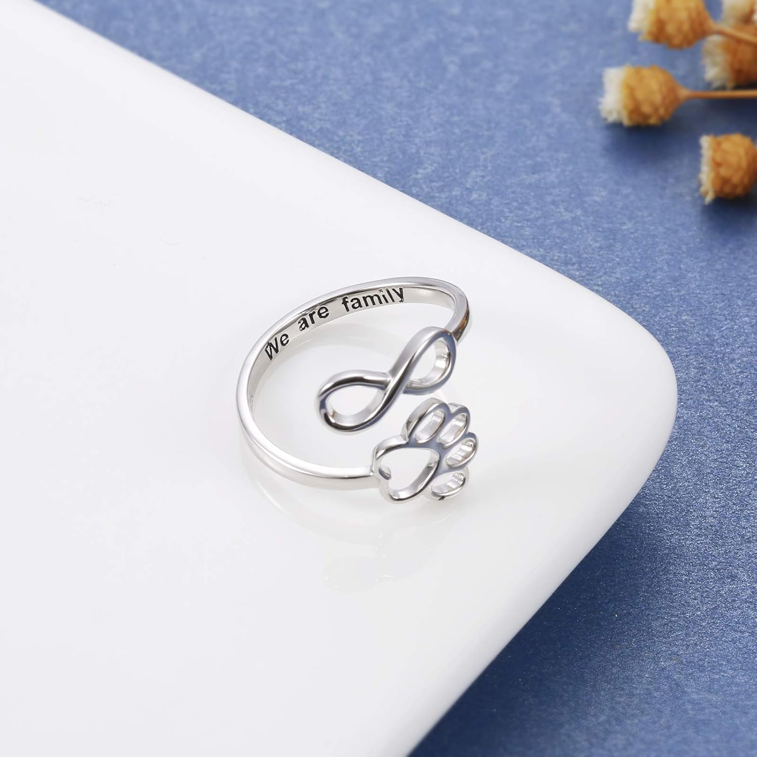 Harlow Paw Heart Ring 5