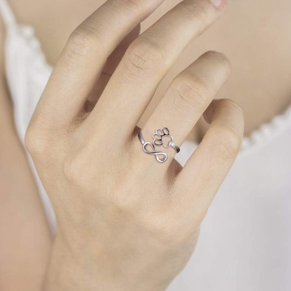 Harlow Paw Heart Ring 7