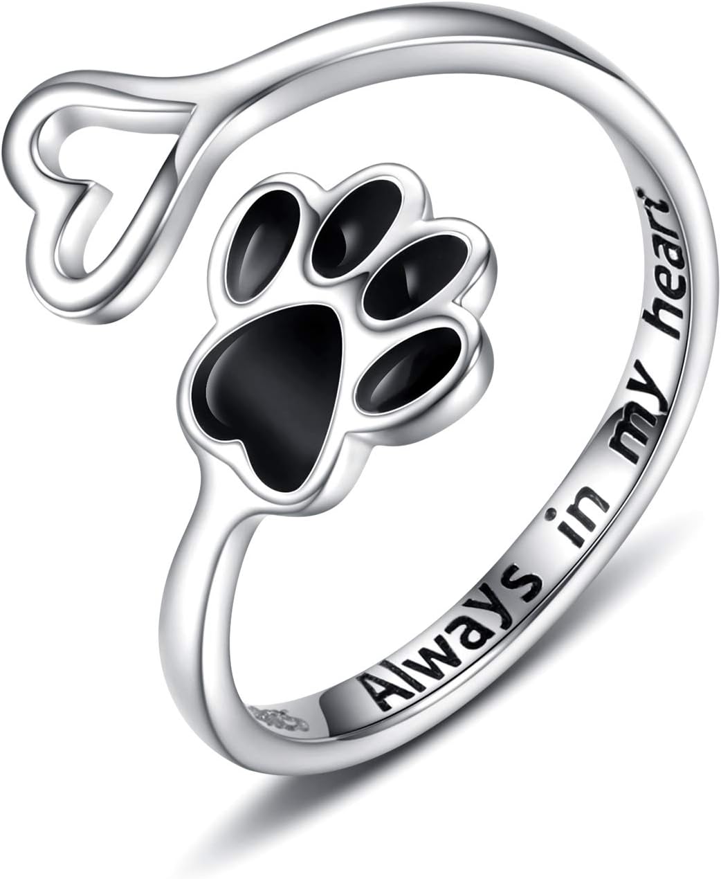 Harlow Paw Heart Ring 8
