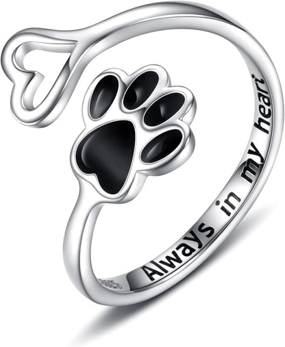 Harlow Paw Heart Ring 8