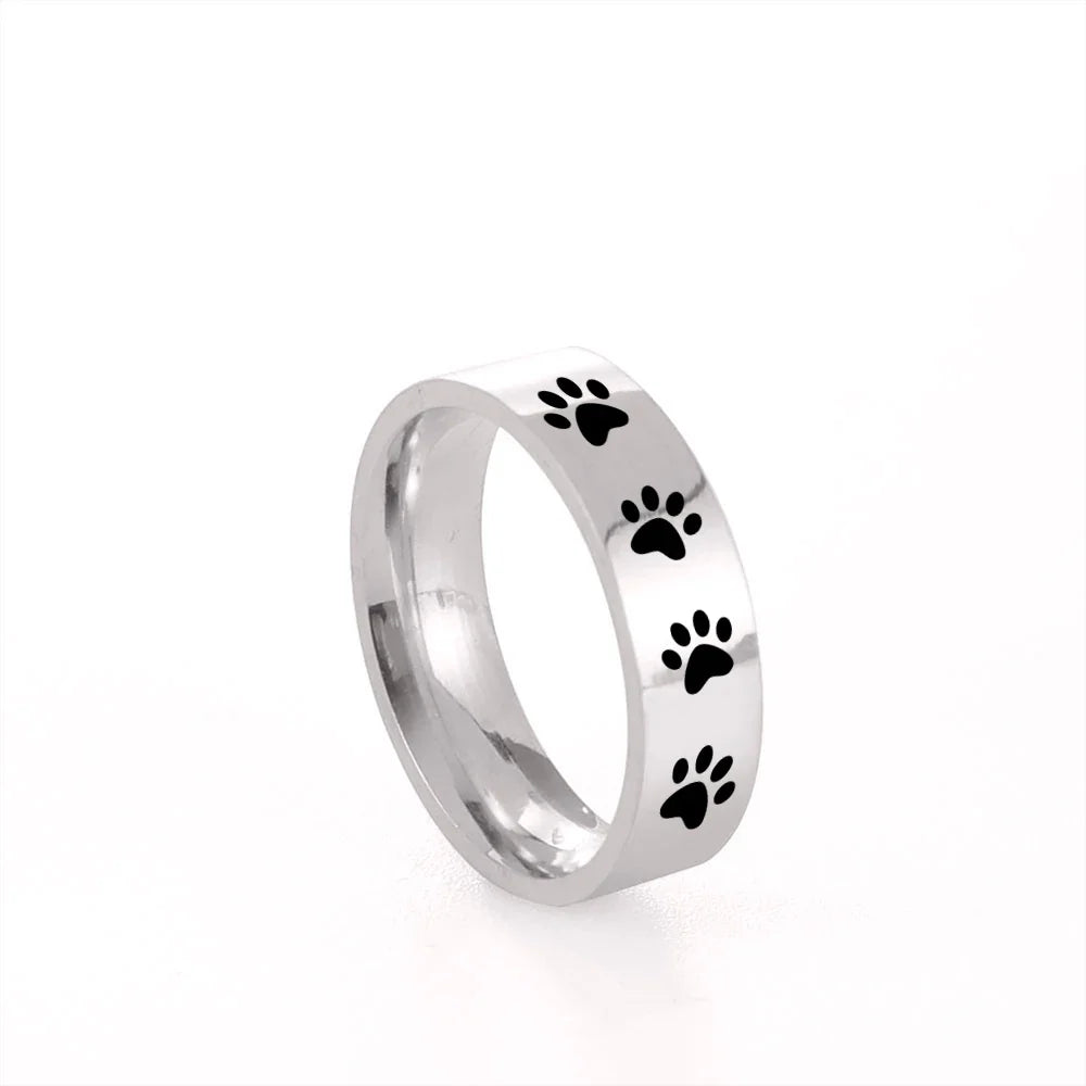Harlow Paw Print Ring 0