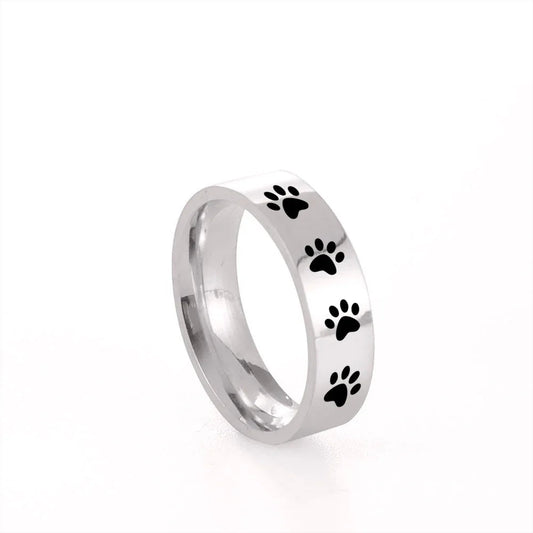Harlow Paw Print Ring 0