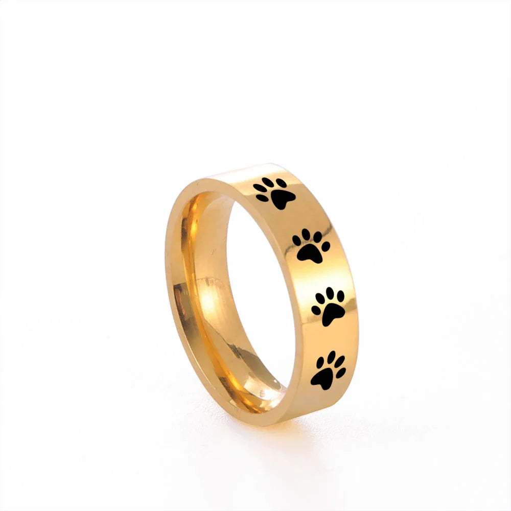 Harlow Paw Print Ring 8