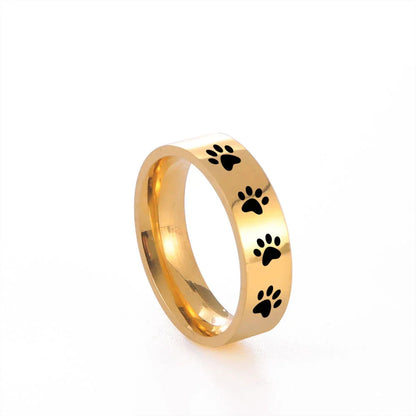 Harlow Paw Print Ring 8