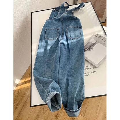 Harlow Straight Leg Denim Overalls 3