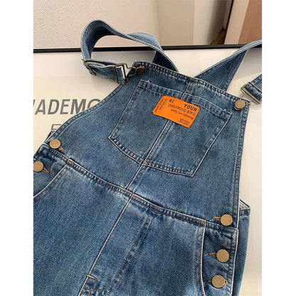Harlow Straight Leg Denim Overalls 5