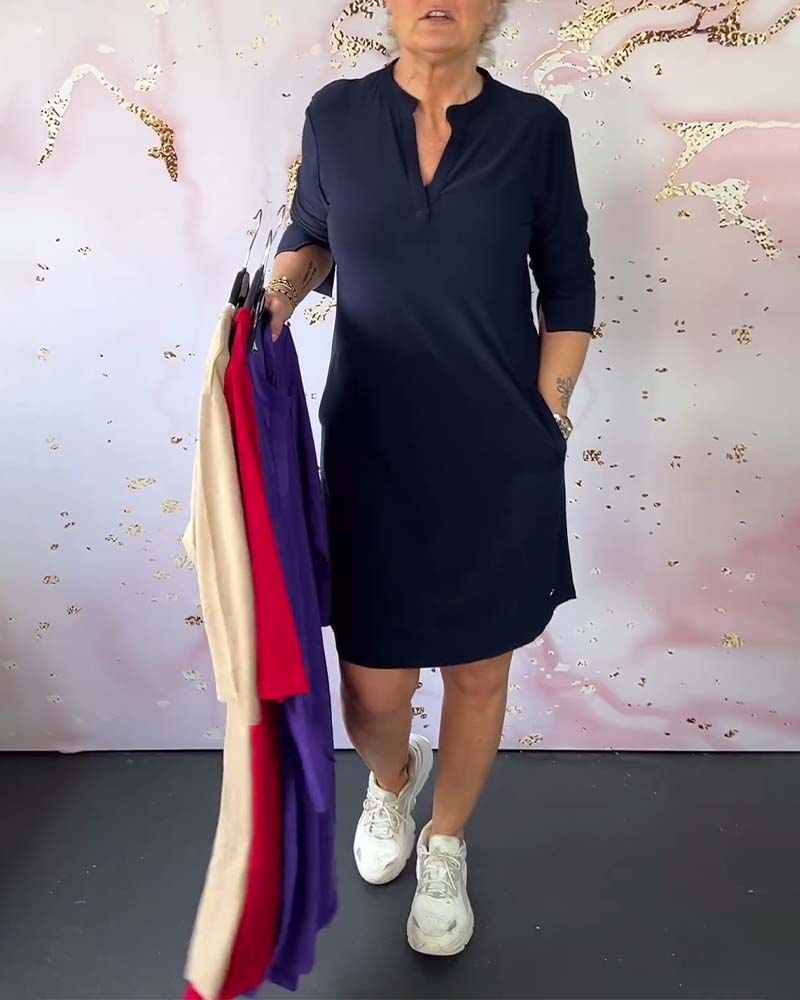 Harlow V-Neck Summer Dress 0