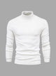Men's long-sleeve ribbed turtleneck sweater