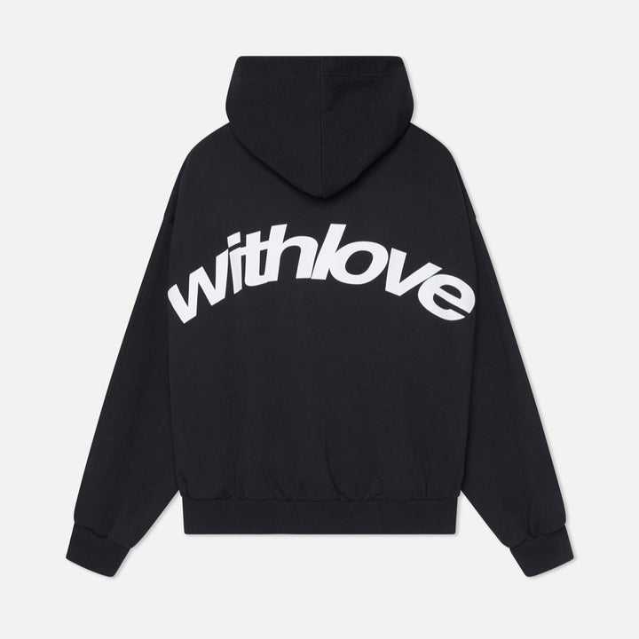 Unisex classic pullover hoodie with front and back graphics