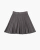 Women's pleated mini skirt with high waistband and flared hem