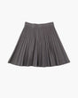 Women's pleated mini skirt with high waistband and flared hem