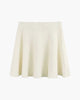 Women's pleated mini skirt with high waistband and flared hem
