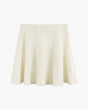 Women's pleated mini skirt with high waistband and flared hem